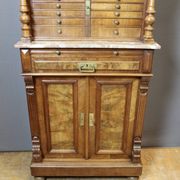 Late 19th century walnut dentist's cabinet