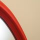 Mirror in a red frame, Danish design, 1970s, made in Denmark