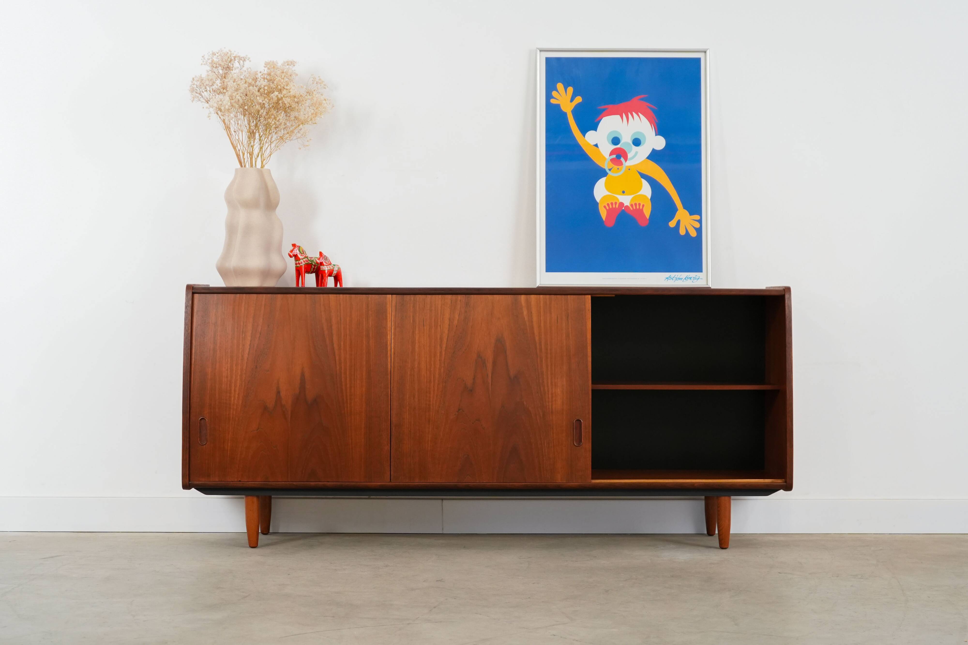 Teak sideboard, Danish design, 1970s, production: Denmark