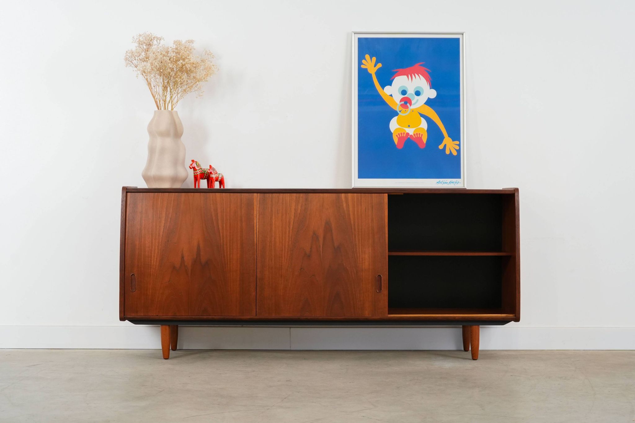 Teak sideboard, Danish design, 1970s, production: Denmark