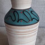Vintage ceramic vase signed and numbered