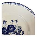 Assiettes à dessert dépareillées bleues