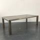 70s coffee table in chrome and smoked glass