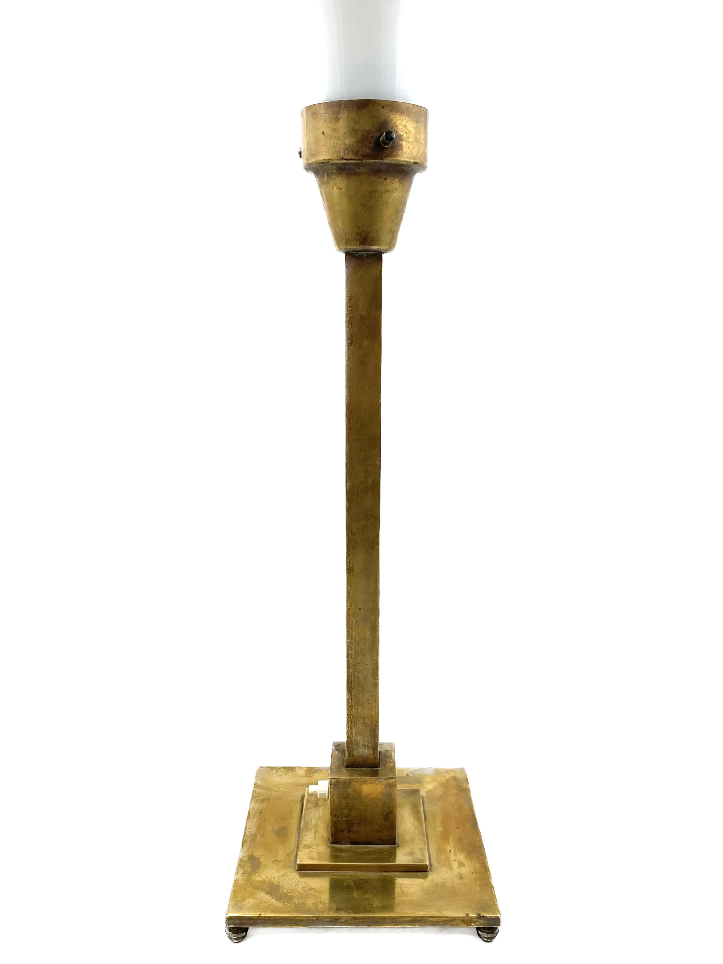 Brass table lamp by Officine A Boffelli Milano Italy 1935