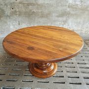 Old round table walnut dining table 140 cm