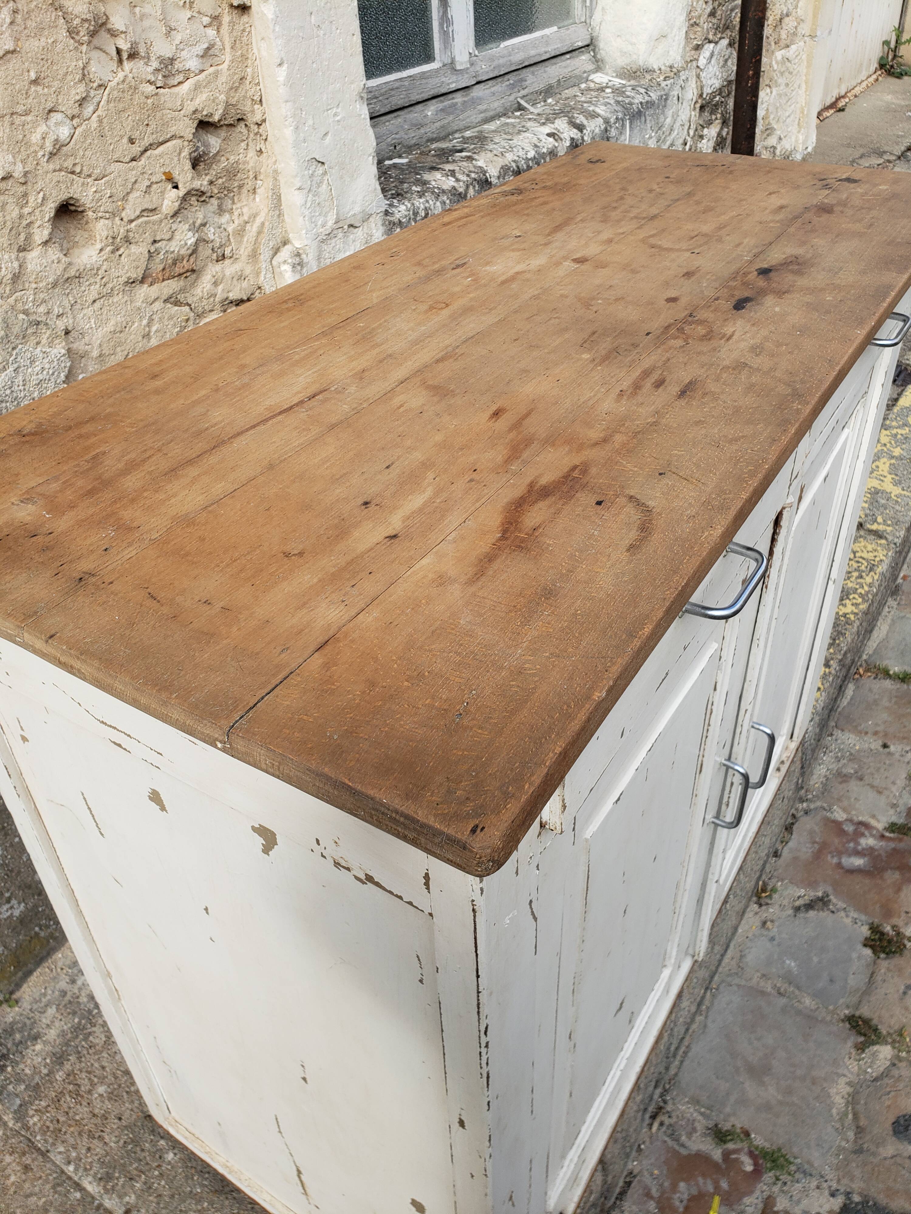 Parisian buffet off-white patina