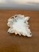 Antique limoges porcelain butter dish leaf shape white & chrome vintage