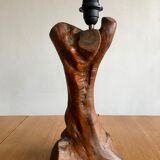 Anthropomorphic wooden lamp foot