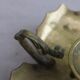 Gold-plated brass candle holder