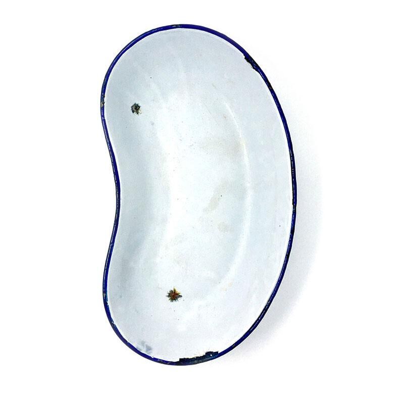 Blue white enamelled aperitif cup