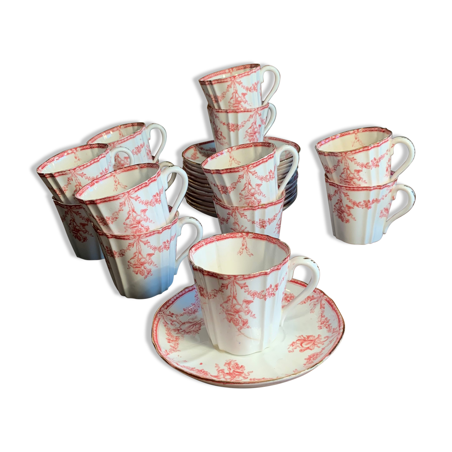 Porcelain mocha service