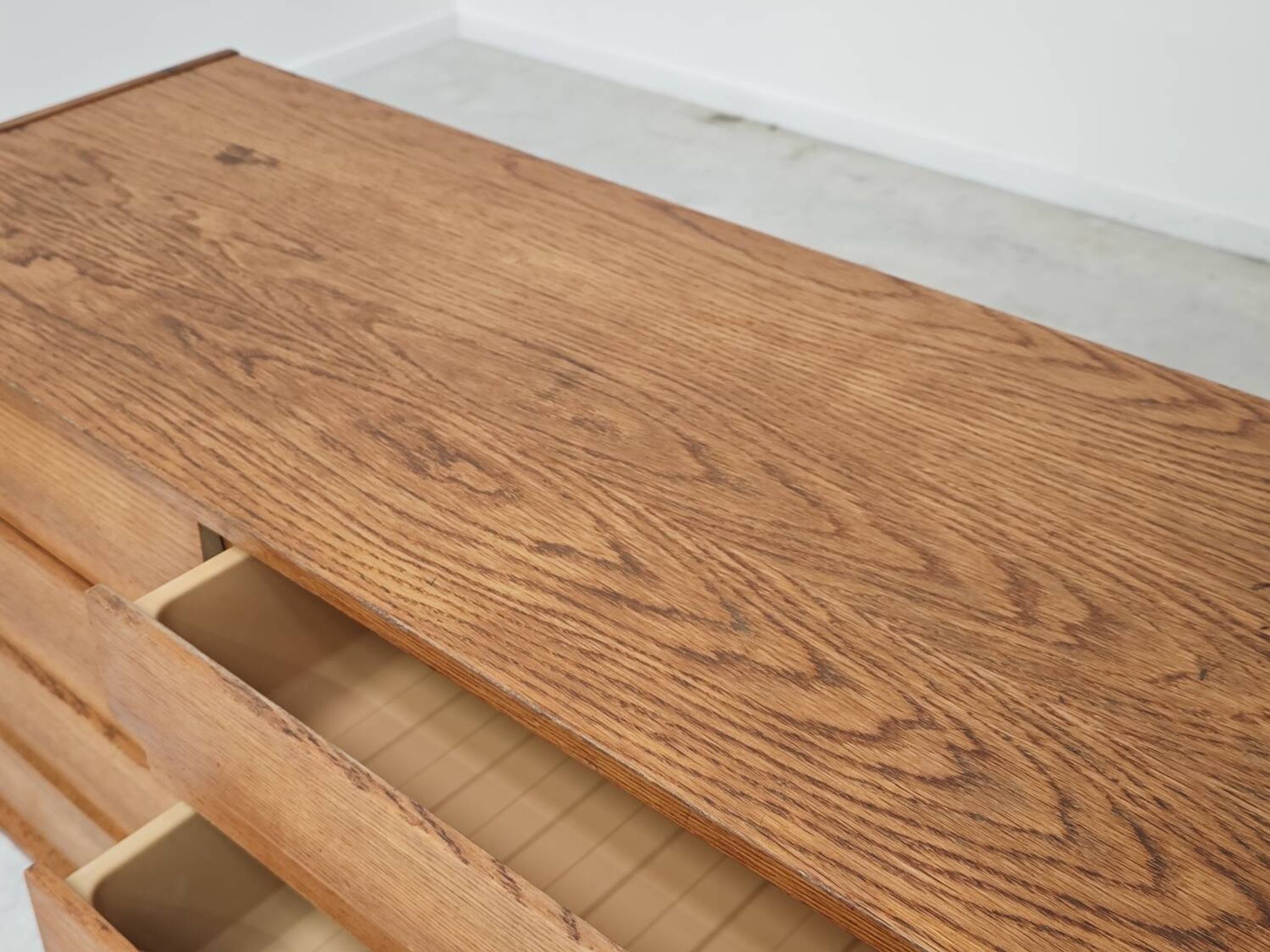 U-453 dub chest of drawers by Jiri Jiroutek for Interier Praha 1960