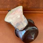 Antique holy water font - 19th century - Glazed terracotta