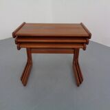Danish Teak Nesting Tables from Salin Nyborg, 1960s, Set of 3