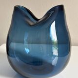 Blown glass ball vase