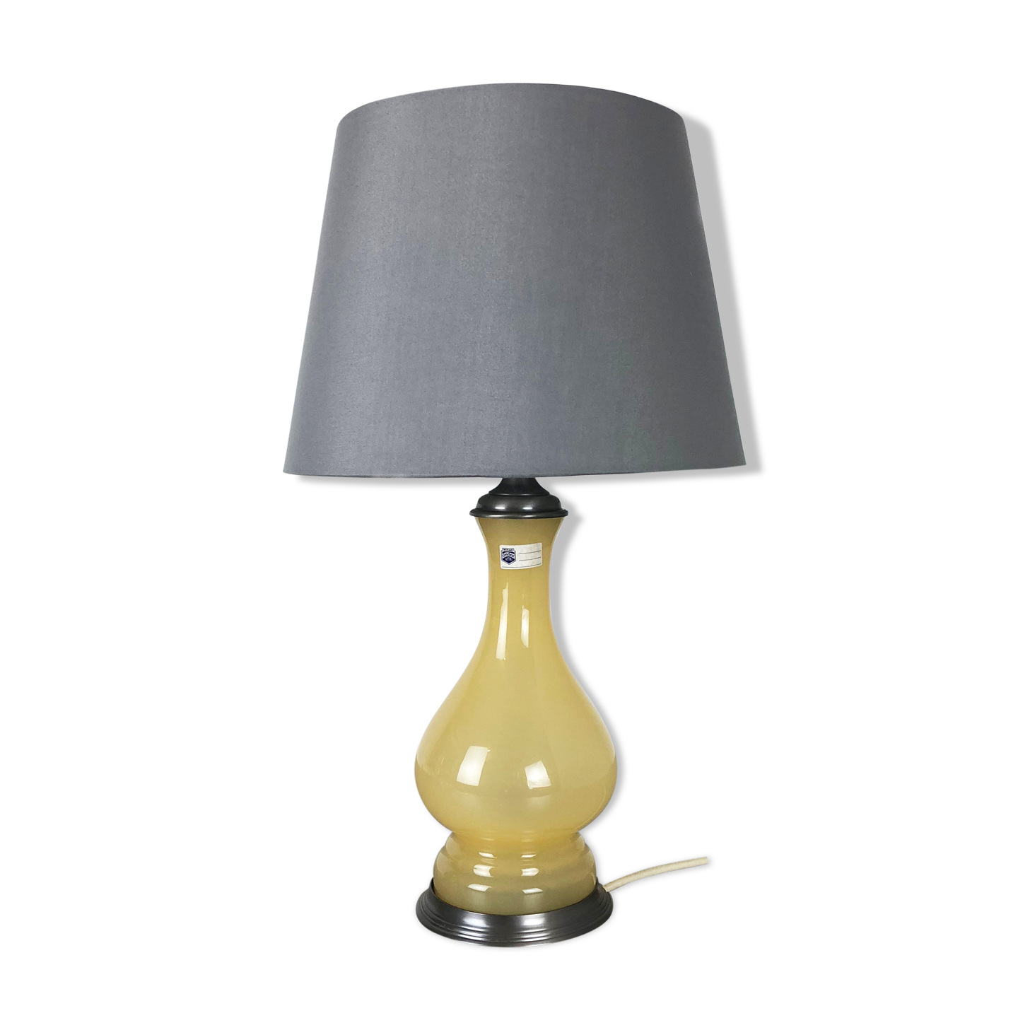 Murano glass "honey" table light by Cenedese Vetri, 1960s
