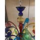Murano Multicolors Glass Chandelier Random Colors 5 Arms