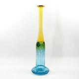 Glass vase wind pipes Bertil Vallien for Kosta Boda