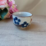 Stoneware teapot set and bohemian style cup bowls vintage from the 1970s