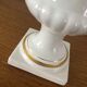 Vase Médicis blanc en porcelaine de Bruxelles