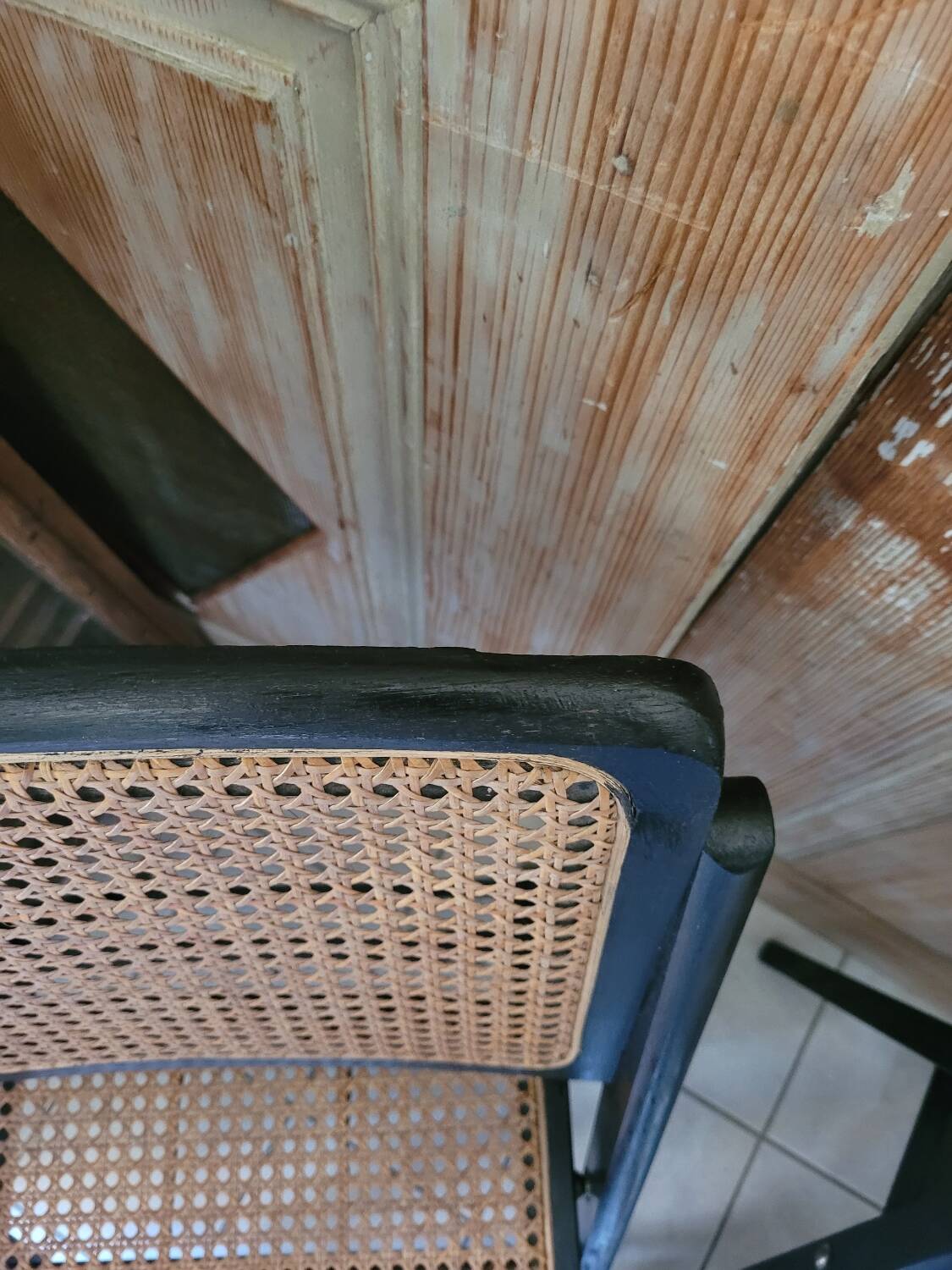 2 foldable cane chairs