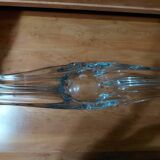 Crystal plate/sculpture "Cristallerie Lorraine" from the 60s/70s.