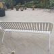 Pair of foldable 70s garden benches