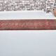 Tapis de couloir turc en laine rouge