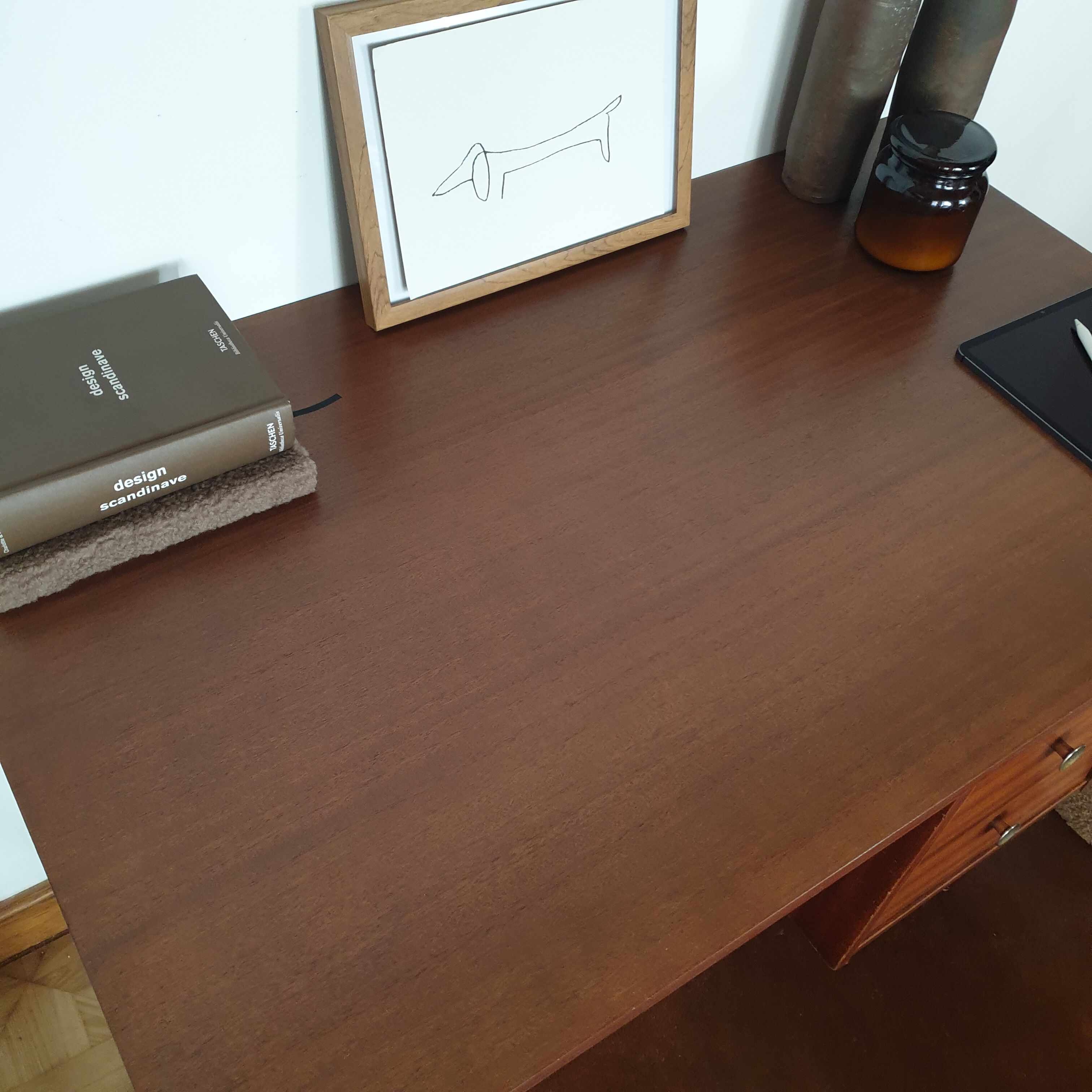 Vintage teak desk 60s