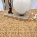Art Deco table lamp German Shepherd