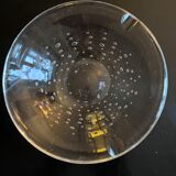 Bubbled crystal ashtray