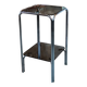 Sellette table d appoint porte plante design 1970 verre fumé et chrome
