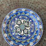 Handmade ceramic collector's plate, glazed with enamels, signed by Adiguzel Gini, Türkiye