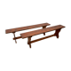 Paire de bancs rustiques 1950