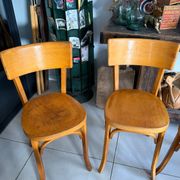 Suite de 5 chaises bistrot Baumann vintage