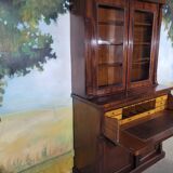 English mahogany desk bookcase