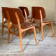 Danish vintage chairs by Borge Mogensen in teak.