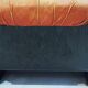 Set of four modular sun loungers by Giuseppe Munari upholstered in cognac leather.