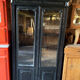 Old black wood showcase