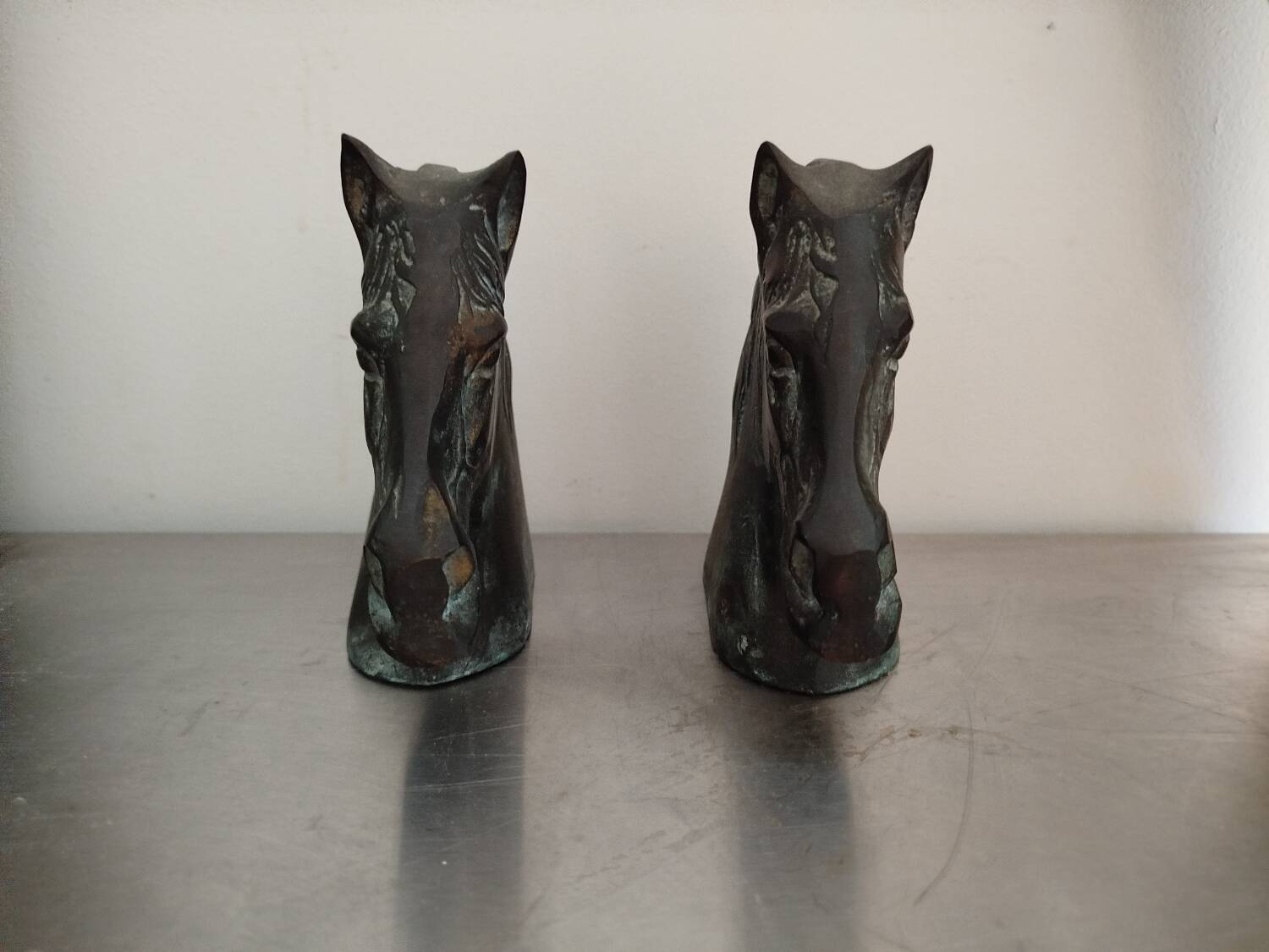 Bronze bookends