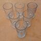Set of six old bistro glasses