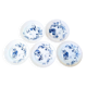 Set of 5 antique plates Choisy-le-Roi Model Kioto Earthenware Ja