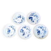 Set of 5 antique plates Choisy-le-Roi Model Kioto Earthenware Ja