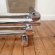 Design coffee table with chrome legs 70