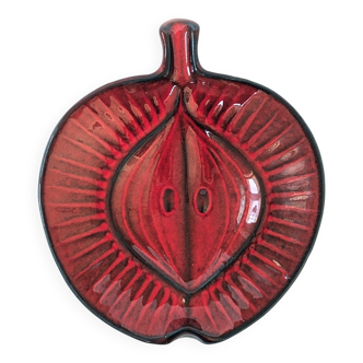 Ceramic Apple Plate | 1960s | Jasba West Germany