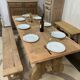Monastery table in solid oak