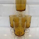 Set of 4 Luminarc Sweden Amber white wine glasses