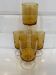 Set of 4 Luminarc Sweden Amber white wine glasses