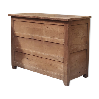 Old patinated wooden chest