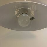 space age suspension in white metal